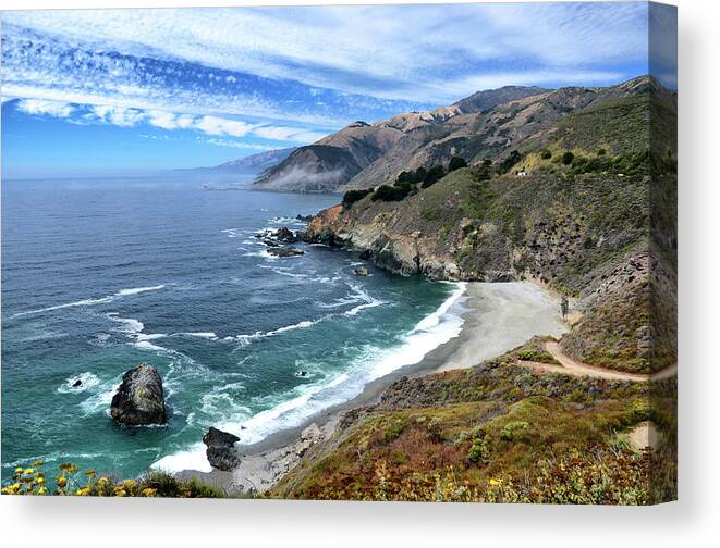 Water's Edge Canvas Print featuring the photograph California Dreamin by Roberta Barbero