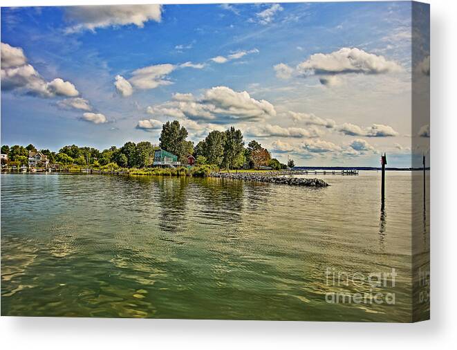 Tilghman Island Canvas Print featuring the photograph Calm Waters on the Choptank by SCB Captures