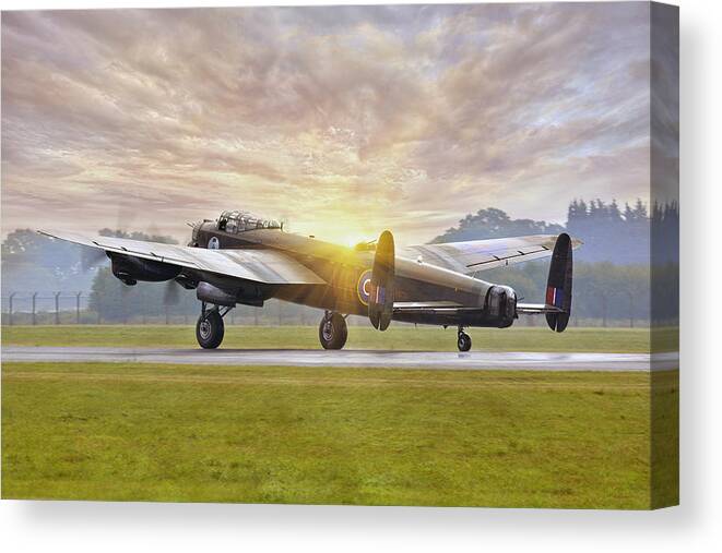 Lancaster Canvas Print featuring the photograph Canadian Lancaster Vera by Jason Green
