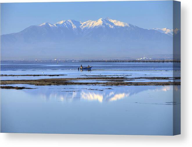 Canigou Canvas Print featuring the photograph Canigou by Karim SAARI