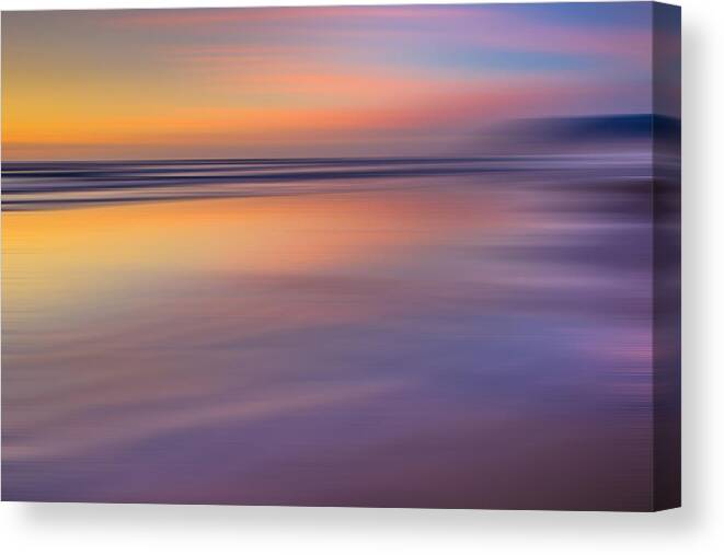 Abstract Canvas Print featuring the photograph Cannon Beach Abstract by Adam Mateo Fierro