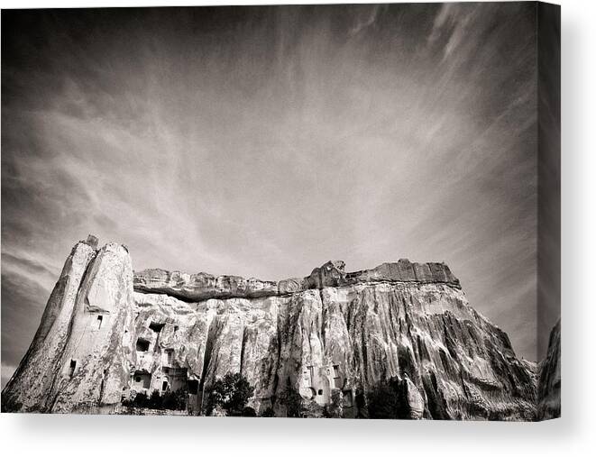 Prehistoric Era Canvas Print featuring the photograph Cappadocia by Temizyurek