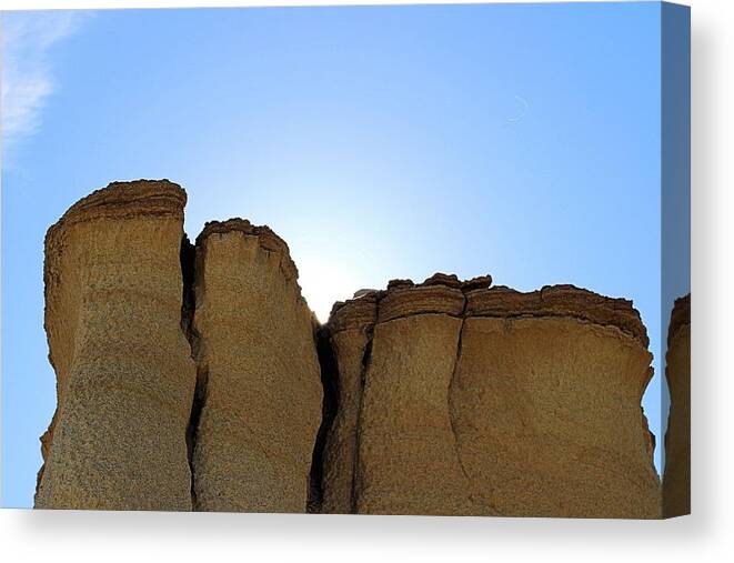 Geology Canvas Print featuring the photograph Caprock Butte by Scott Carlton