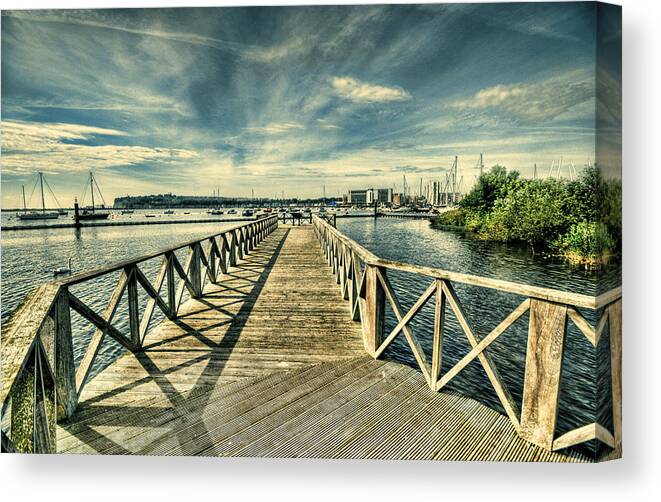 Cardiff Bay Wetlands Canvas Print featuring the photograph Cardiff Bay Wetlands by Steve Purnell