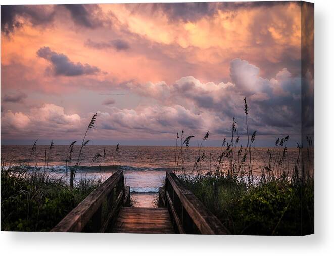 Beaches Canvas Print featuring the photograph Carolina Dreams by Karen Wiles