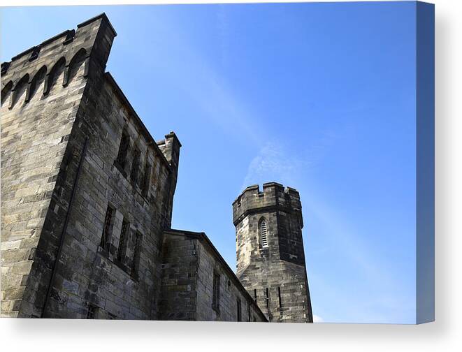 Eastern State Penitentiary Canvas Print featuring the photograph Eastern State Penitentiary by Crystal Wightman