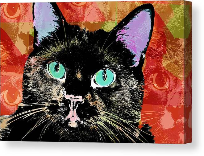 Cat Art Canvas Print featuring the photograph Cat Eyes by Susan Stone