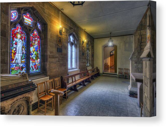 Church Canvas Print featuring the photograph Cathedral Hallway by Ian Mitchell