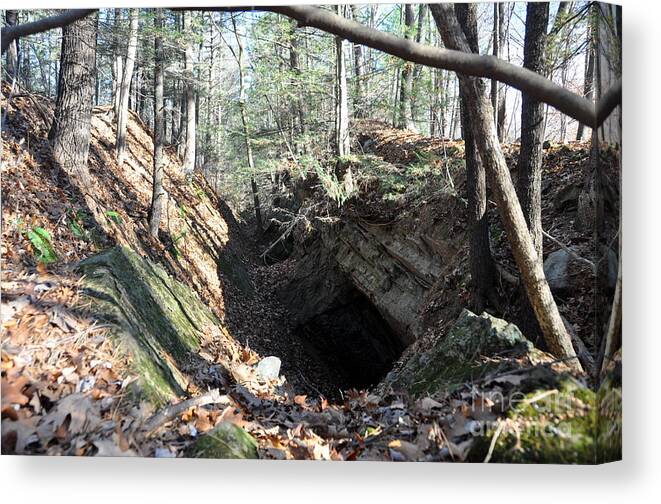 Rosendale Canvas Print featuring the photograph Cement Cave by Cornelia DeDona