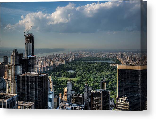 Central Park Canvas Print featuring the photograph Central Park New York City by Chris McKenna