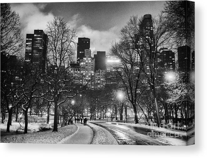New York Canvas Prints Canvas Print featuring the photograph Central Park View by John Farnan