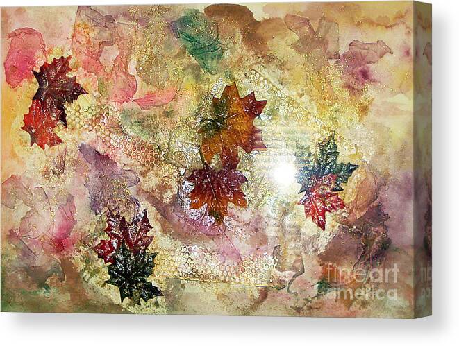 Water Color Abstract Canvas Print featuring the mixed media Change In You II by Yael VanGruber