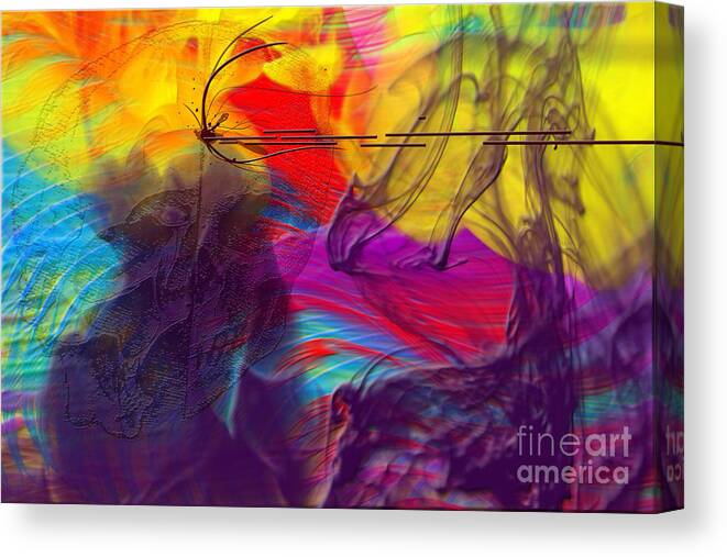 Clay Canvas Print featuring the digital art Chaos by Clayton Bruster