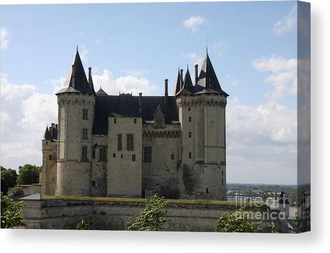 Castle Canvas Print featuring the photograph Chateau Saumur - France by Christiane Schulze Art And Photography