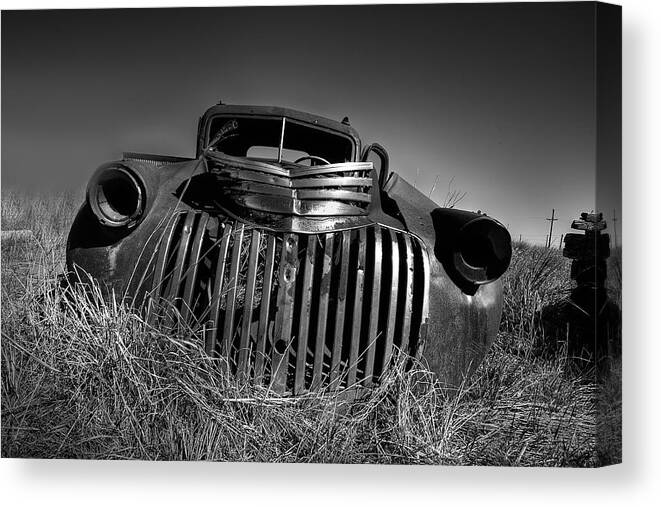Chevrolet Canvas Print featuring the photograph Chevy Pickup by Peter Tellone