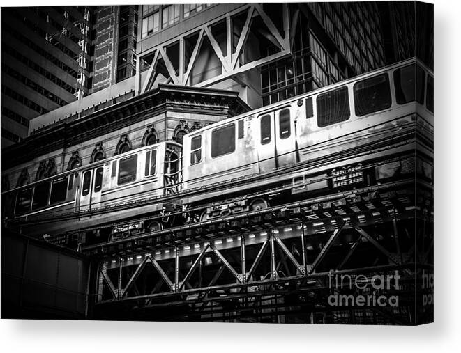 America Canvas Print featuring the photograph Chicago Elevated by Paul Velgos