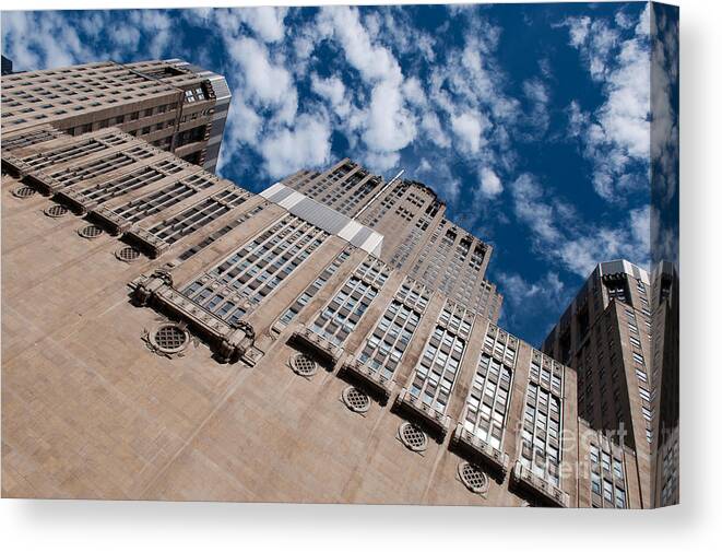 Chicago Downtown Canvas Print featuring the photograph Chicago modern building by Dejan Jovanovic