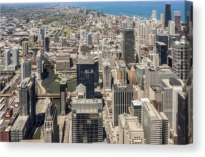 America Canvas Print featuring the photograph Chicago by Rostislav Bychkov