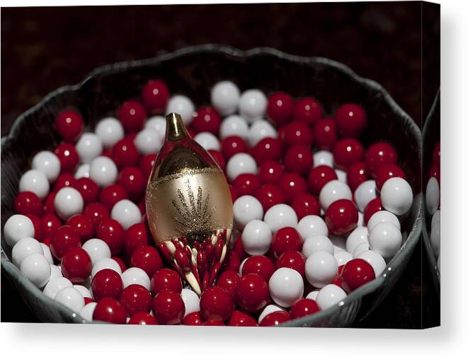 Christmas Canvas Print featuring the photograph Christmas Colors by Melany Sarafis