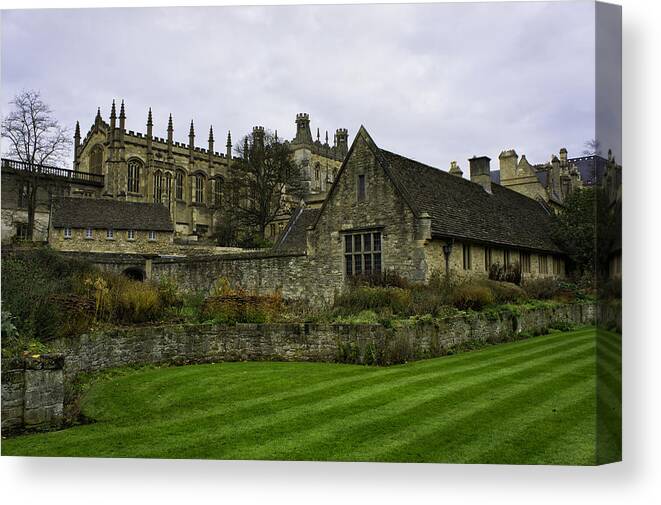 Oxford Canvas Print featuring the photograph Christs Church College by Weir Here And There