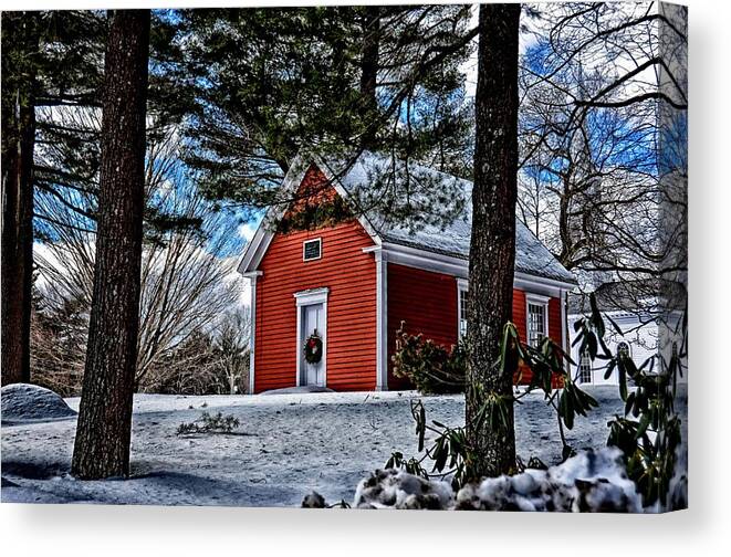 Nature Canvas Print featuring the photograph Church Yard by Tricia Marchlik