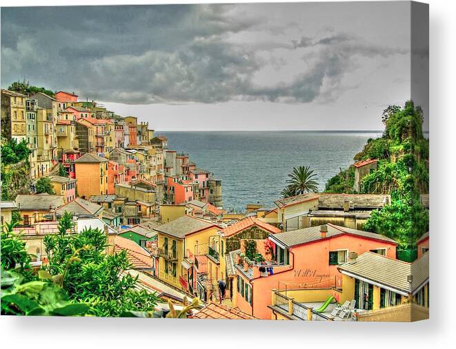 Ocean Canvas Print featuring the photograph Cinque Terre 4 by Will Wagner