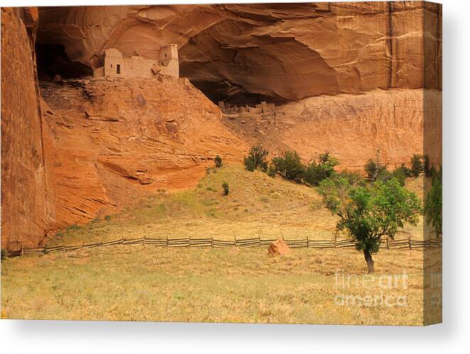 Usa Canvas Print featuring the photograph Cliff Dwelling, Canyon De Chelly by Richard and Ellen Thane