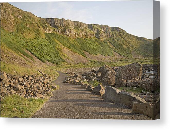 Giant's Canvas Print featuring the photograph Cliffway Path -- Giant's Causeway -- Ireland by Betsy Knapp