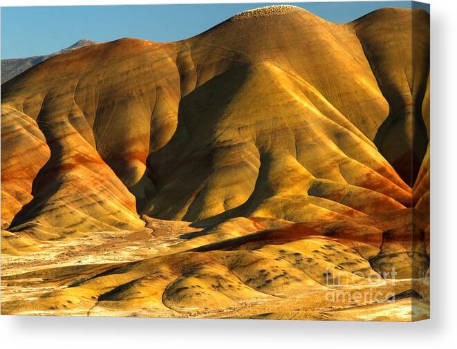  Canvas Print featuring the photograph Close Up Of The Painted Hills by Adam Jewell