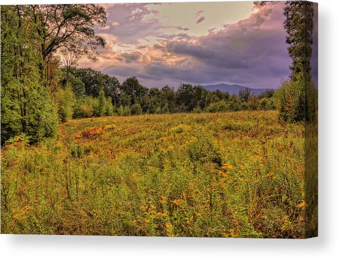 Mt Monadnock Canvas Print featuring the photograph Clouds Over Monadnock by Tom Singleton