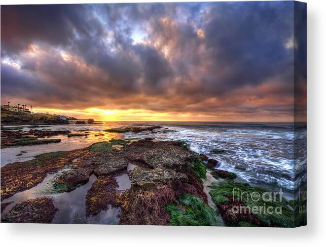 Color Canvas Print featuring the photograph Color Within The Clouds by Eddie Yerkish