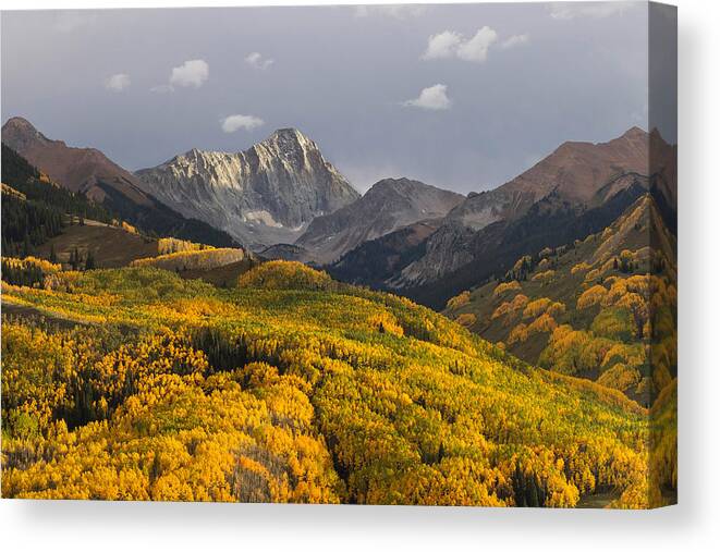 14ers Canvas Print featuring the photograph Colorado 14er Capitol Peak by Aaron Spong