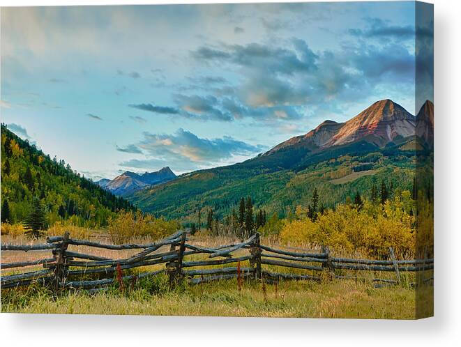 2011 Canvas Print featuring the photograph Colorado Countryside Showing Fall Color by Victoria Porter