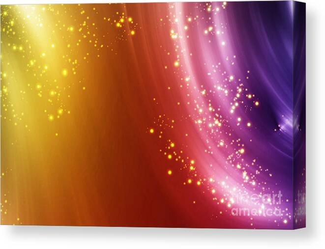  Abstract Canvas Print featuring the digital art Colorful fog by Amanda Mohler