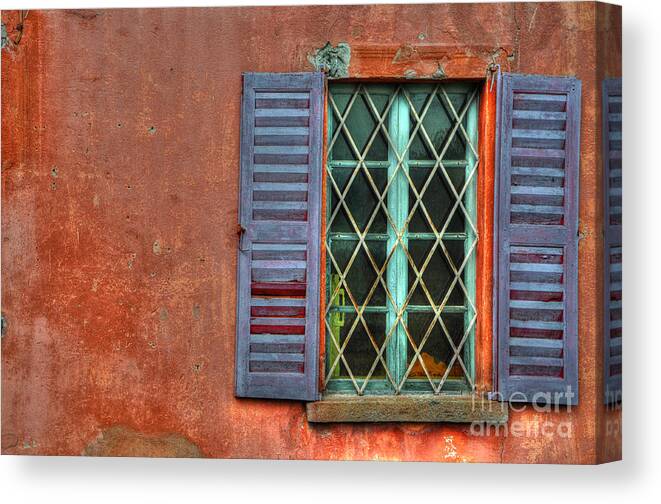 Window Canvas Print featuring the photograph Colorful window by Mats Silvan