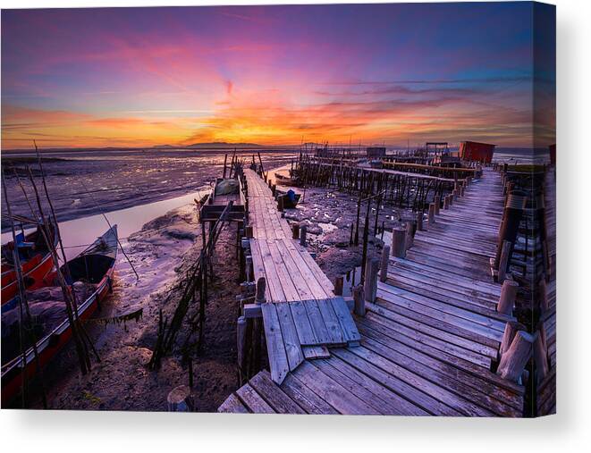 Landscape Canvas Print featuring the photograph Colors of Carresquiera by Mark Rogers