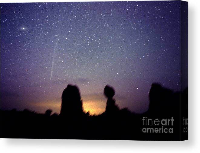 Comet Canvas Print featuring the photograph Comet Bradfield C2004 F4 by John Chumack