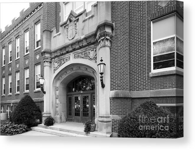 Concordia Canvas Print featuring the photograph Concordia University Meyer Hall by University Icons