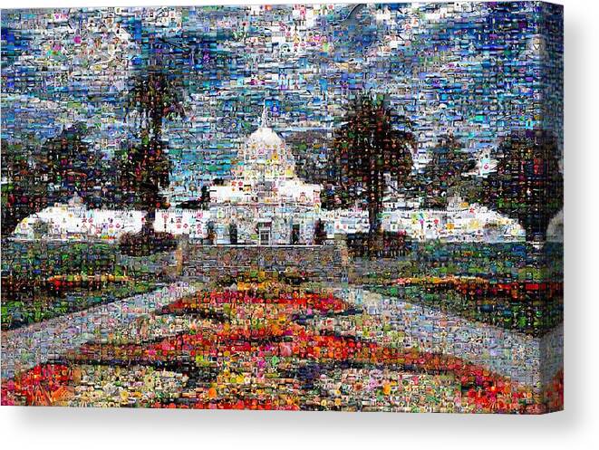 San Francisco Conservatory Of Flowers Canvas Print featuring the digital art Conservatory of Flowers by Wernher Krutein