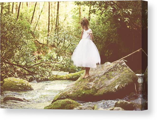 Moss Canvas Print featuring the photograph Contemplation by Kathleen Stevens Moore