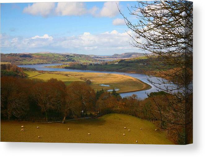 Rivers Canvas Print featuring the photograph Conwy river by Christopher Rowlands