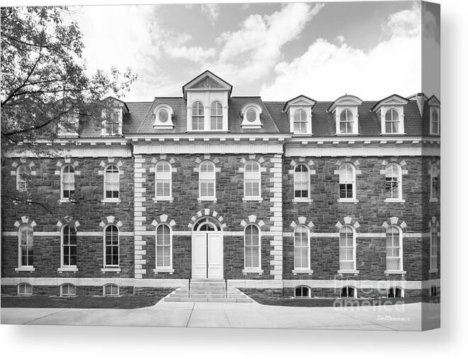 Cornell University Canvas Print featuring the photograph Cornell University Sibley Hall by University Icons