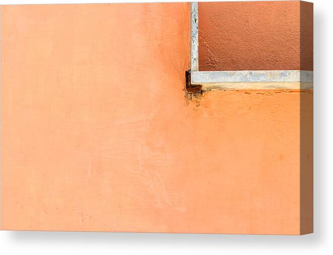 Orange Wall Canvas Print featuring the photograph Corner Shot by Prakash Ghai