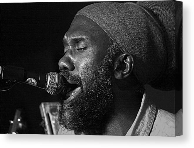 Music Canvas Print featuring the photograph Cory Harris by Tammy Schneider