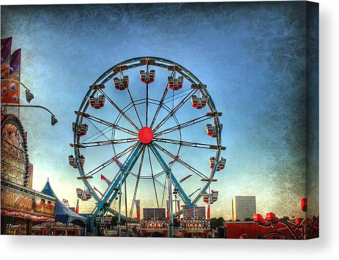 Ferris Wheel Canvas Print featuring the photograph County Fair by Jackson Pearson