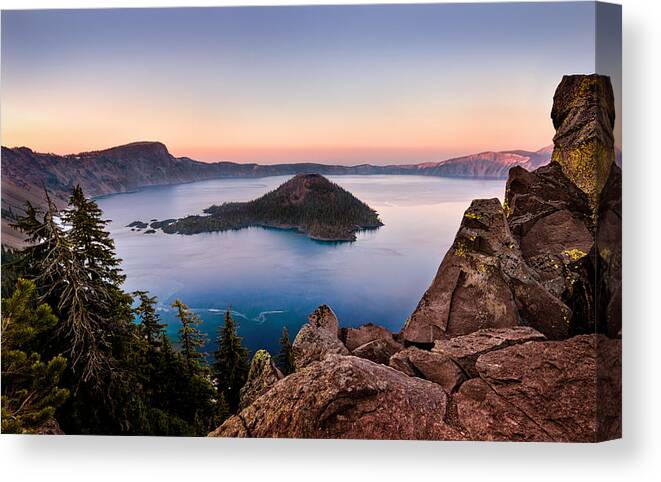 Crater Lake Canvas Print featuring the photograph Crater Lake National Park by Alexis Birkill