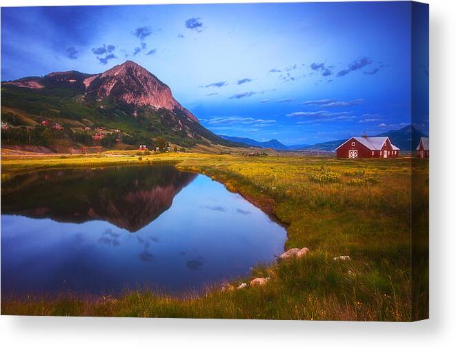 Crested Butte Canvas Print featuring the photograph Crested Butte Morning by Darren White