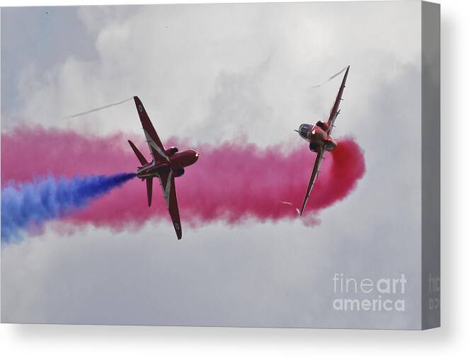 Aviation Canvas Print featuring the photograph Cross Over by Airpower Art