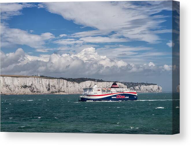 Europe Canvas Print featuring the photograph Crossing the English Channel by Tim Stanley