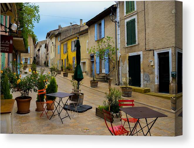 Cucuron Canvas Print featuring the photograph Cucuron in Provence by Dany Lison